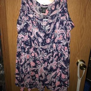 Torrid paisley print sheer cami tank